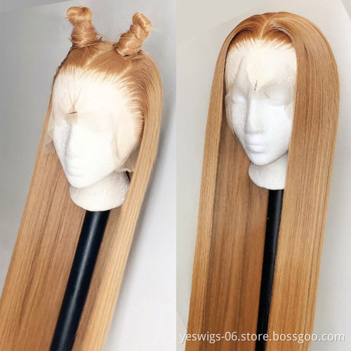 Wholesale 27#30#99J Mink Indian Cuticle Aligned Human Hair Lace Closure Wig Cheap Hd Lace Front Human Hair Wig For Black Women